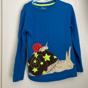 Snail Mini Boden 6/7 long sleeve t shirt